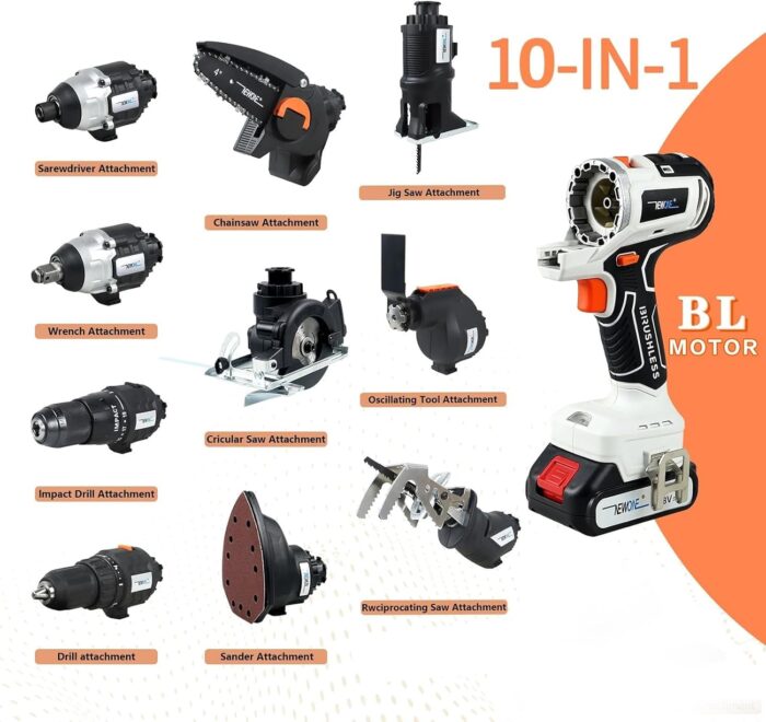 10-in-1 Accu Gereedschap Set